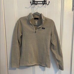 Patagonia Better Sweater Quarter Zip Light Tan Fleece Pullover